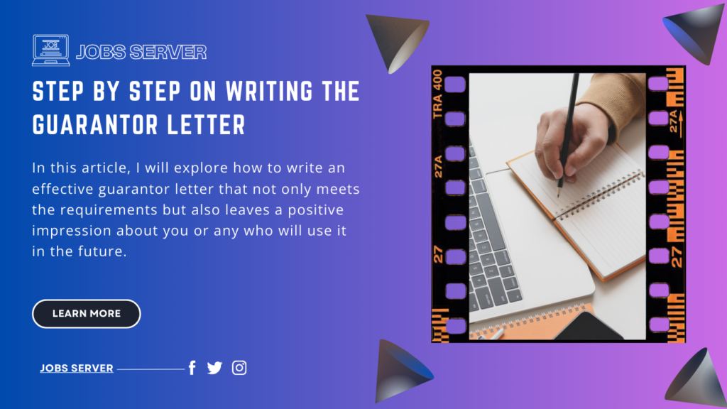 Write A Good Guarantor Letter