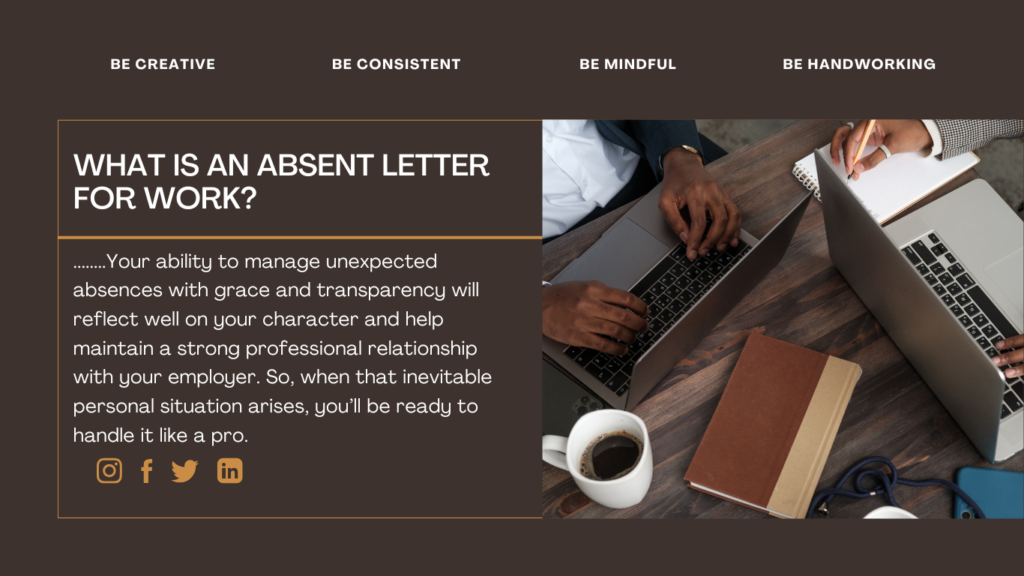 An Absent Letter For Work