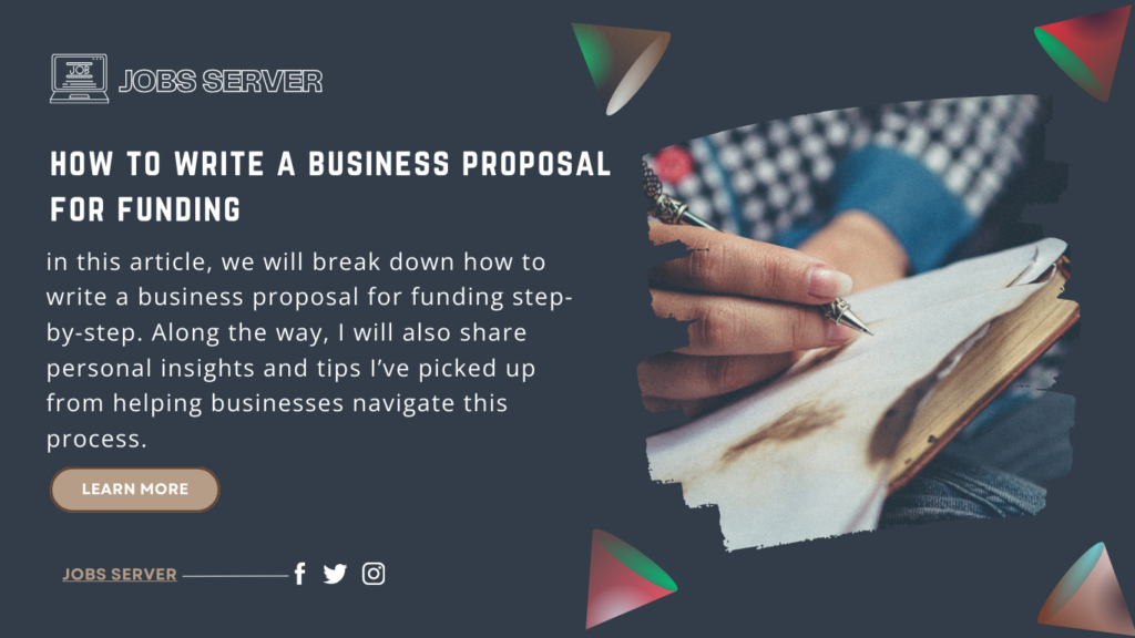 Write A Business Proposal For Funding